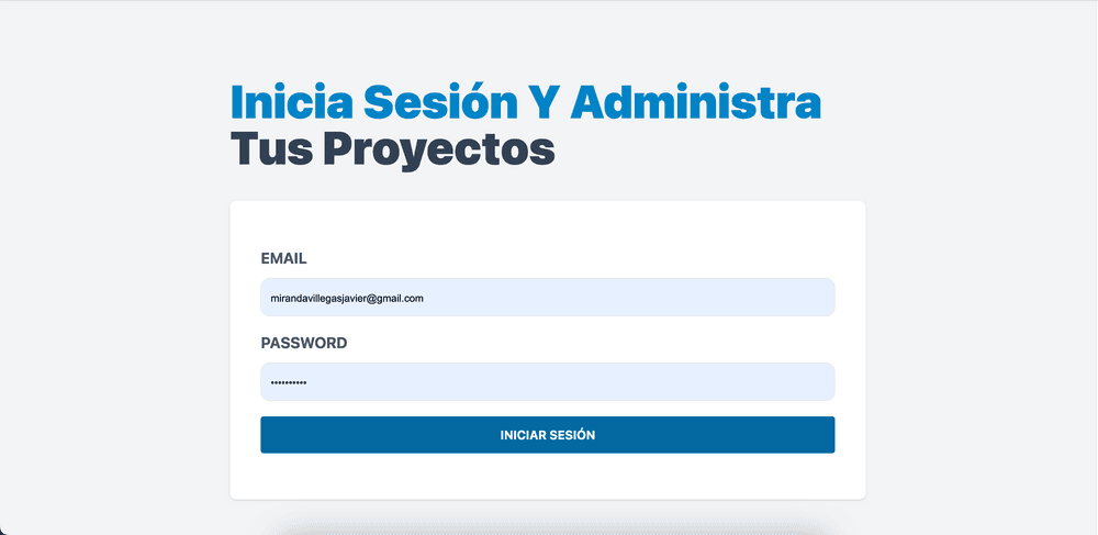 Gestor de Proyectos