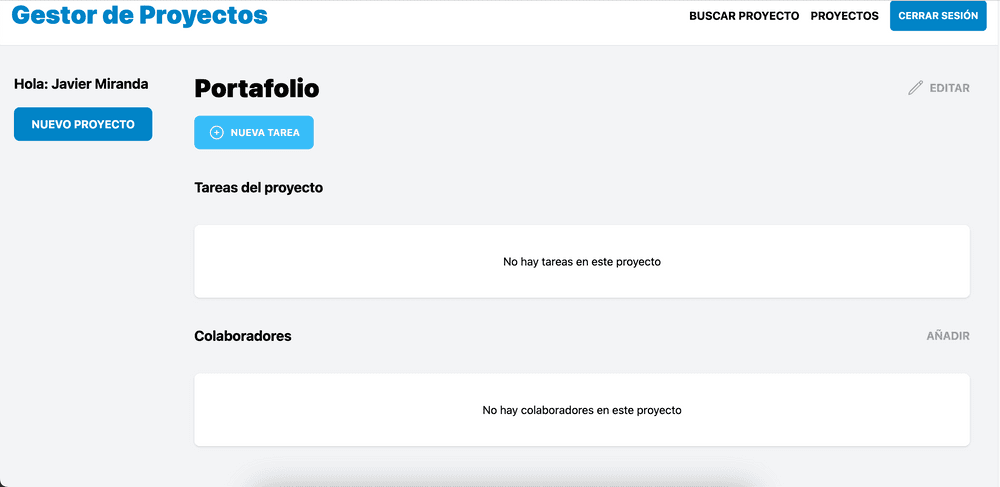 Gestor de Proyectos - Image 4